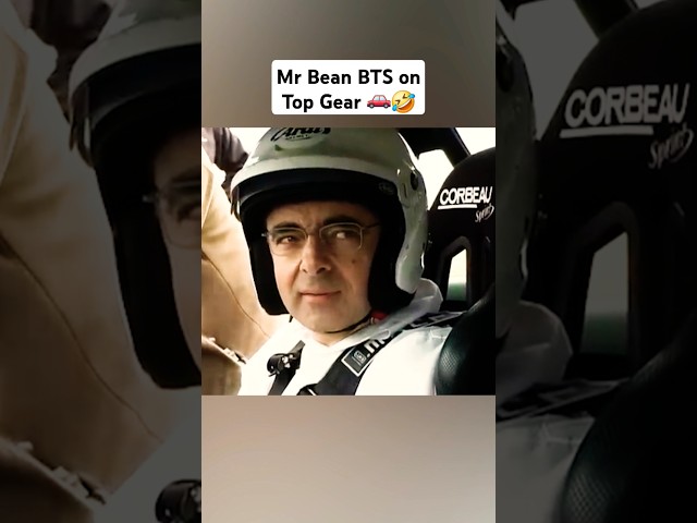 Mr Bean BTS on Top Gear #topgear #mrbean #rowanatkinson #cars #racing #memes