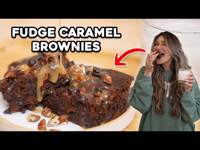 Only 2G CARBS! How to Make the Best Fudgy Turtle Brownies