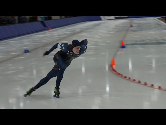 Jordan Stolz wins 500m US National championships 2025 ( 34.21 seconds )