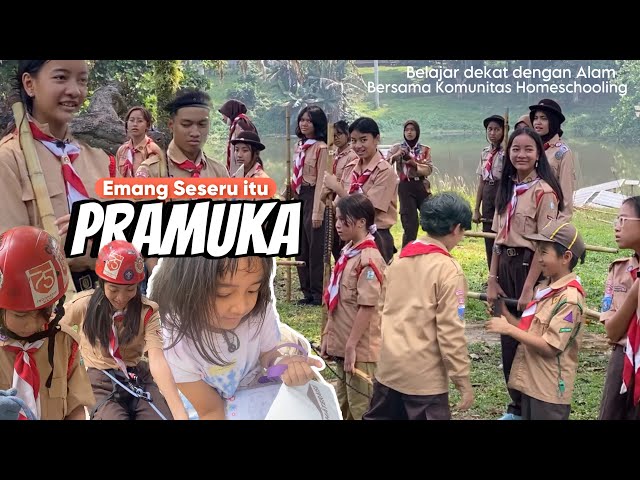 Yeay PRAMUKA!!! ZaKeSa Belajar di Alam | Mountenering - Tali Temali - Mengenal Sampah | Zara Cute