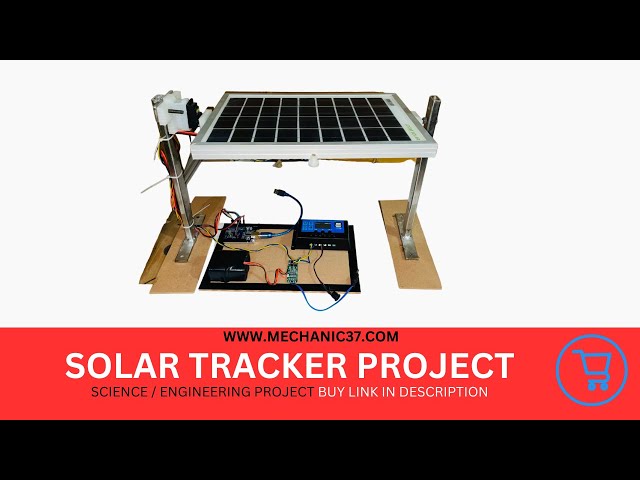 Solar Tracker 10W With Charge Controller and Battery Engineering Project