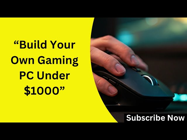 Build Your Own Gaming PC Under $1000 - Budget Build #Visit_For_Free