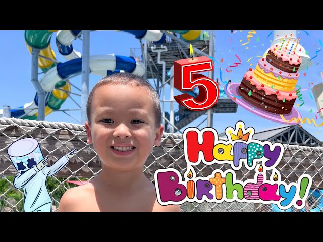 Kids 5th Birthday Routine Family Day Yes Day! Water Park Birthday Fun. Birthday Party! Splash Park