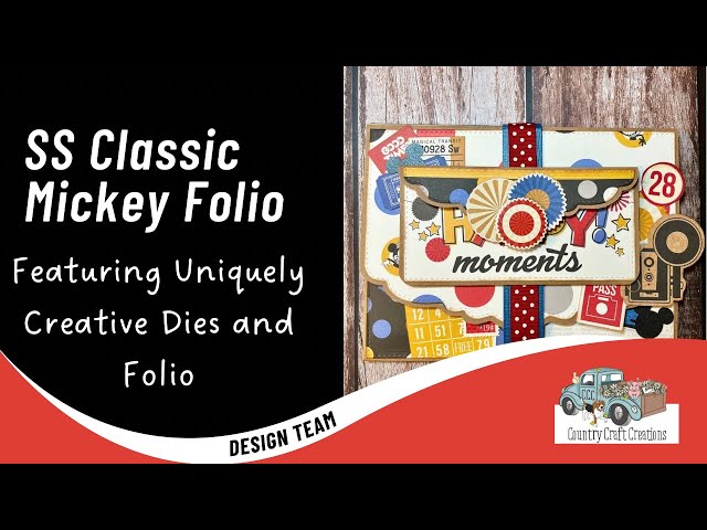 CCC Classic Mickey Folio featuring Uniquely Creative Dies