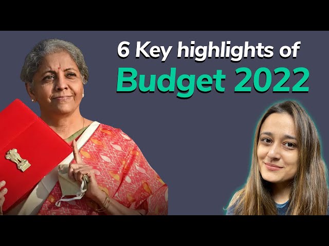 6 Key highlights of Budget 2022 | Union Budget 2022 | Nirmala Sitharaman