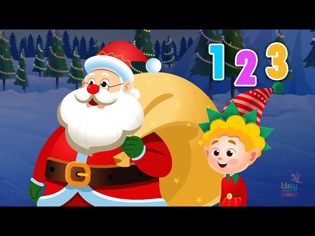 Preschool & Toddler Learning Video | Counting with Santa | Christmas Adventure for Kids | Numbers 🎅🎄