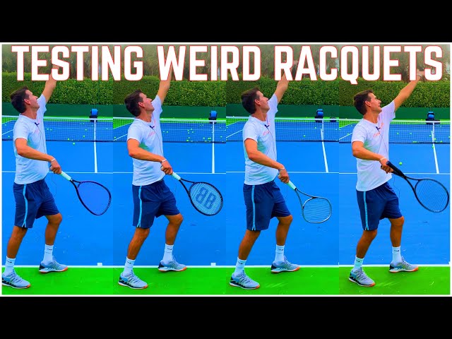 Testing Weird Tennis Racquets | Snauwaert Ergonom, Wilson Sledgehammer, Blackburne, Battistone FS