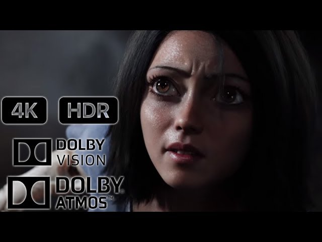 Alita:Battle Angel Trailer (4K) (HDR10) (Dolby Atmos)