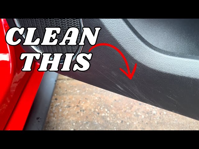 HOW TO Clean Scuff Marks on your door panel