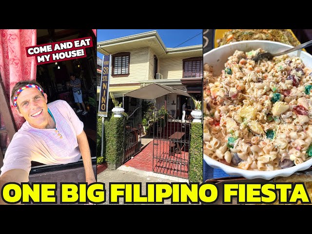 REAL FILIPINO FIESTA! Eat My House In The Philippines (Leaving Aklan)