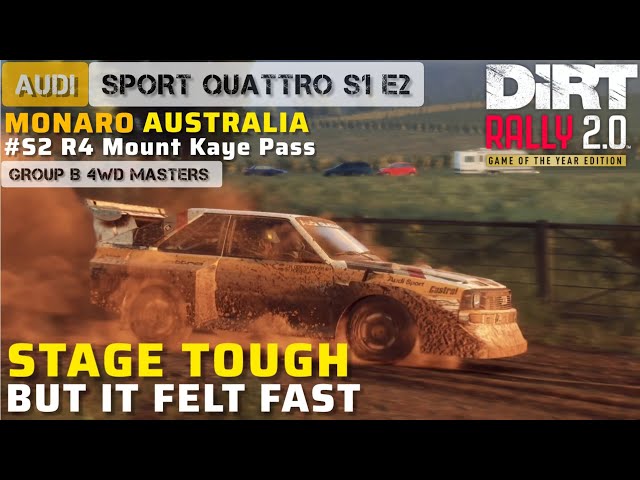 Audi Sport quattro S1 E2 - DiRT Rally 2.0 GROUP B 4WD MASTERS - Mount Kaye Pass - Australia