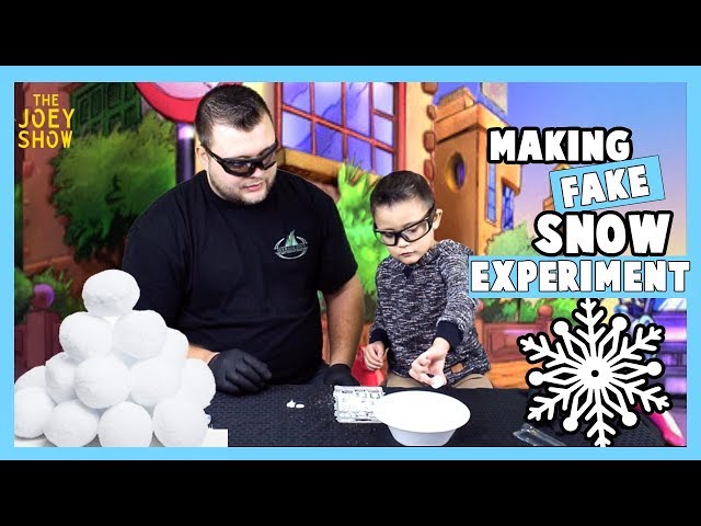 Making SNOW | Dr Wacko's Mad Lab Magic Snow | The Joey Show