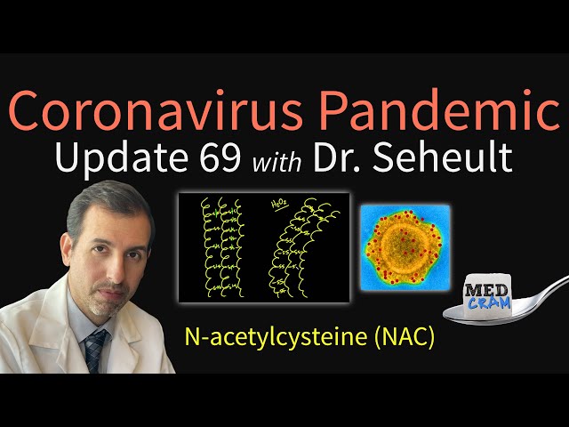 Coronavirus Pandemic Update 69: "NAC" Supplementation and COVID-19 (N-Acetylcysteine)