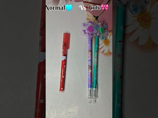 Normal vs cute💕 stationery#ytshorts#shorts#shortsfeed#normalvscute#asmr#shortsviral#backtoschool