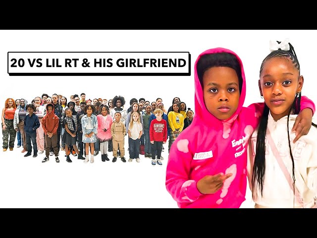 20 KIDS VS 1 RAPPER :LIL RT & HIS GF