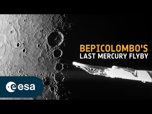 Timelapse of BepiColombo's sixth Mercury flyby