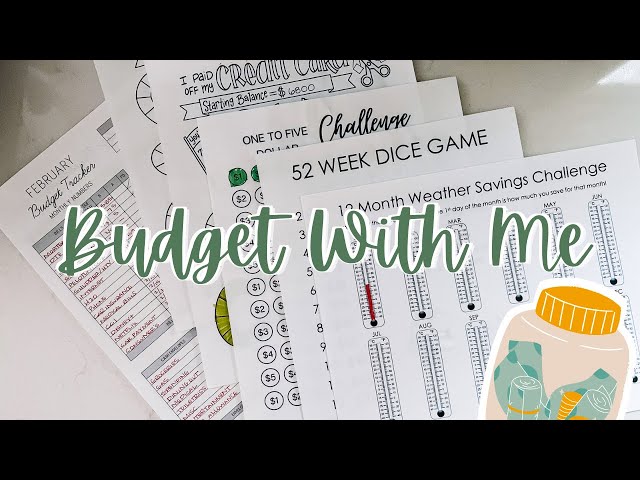 Budget With Me | February Paycheck 1 | How to Budget | Savings Challenges | Cash Envelopes