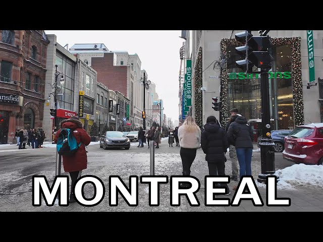 It's 2025 and you're walking in Downtown Montreal