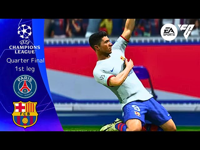 FC 24 | PSG vs. FC BARCELONA | Champions League Quarter Final 1st leg [PS5]