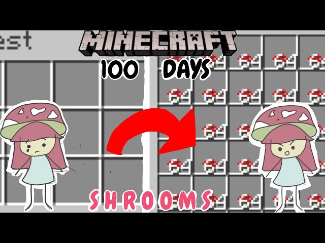 I Spent 100 Days Farming Mushrooms In Minecraft...