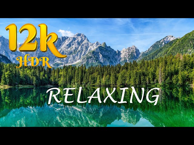 Relaxing 12K HDR 60FPS Sleep Relaxing Music, Meditation Music & Nature Scenery