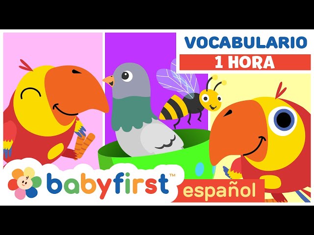 Nuevas Palabras | Vocabulario para Niños | Huevos Surpresas con Larry | 1 Hora | BabyFirst Español