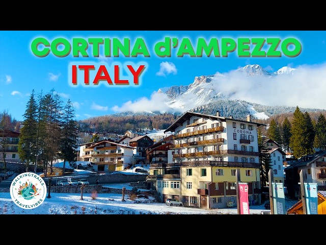 Cortina D'Ampezzo, Italy 🇮🇹 2025 - The pearl of the Dolomites - 4K Ultra HD Walking Tour