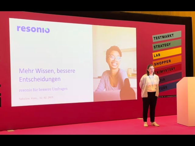 resonio – Effiziente Marktforschung neu definiert | Pitch auf der succeet25 von Sabrina Voß