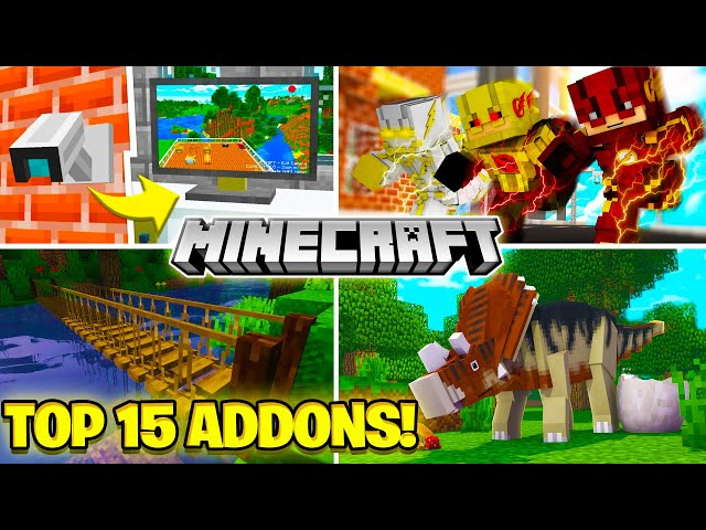 🔥TOP 15 MELHORES ADDONS PARA SEU MINECRAFT BEDROCK (MCPE/MINECRAFT PE) Part.1