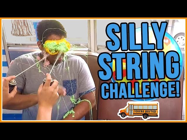 Silly String Challenge! | YOU'RE BUSTED w/ Hunter March