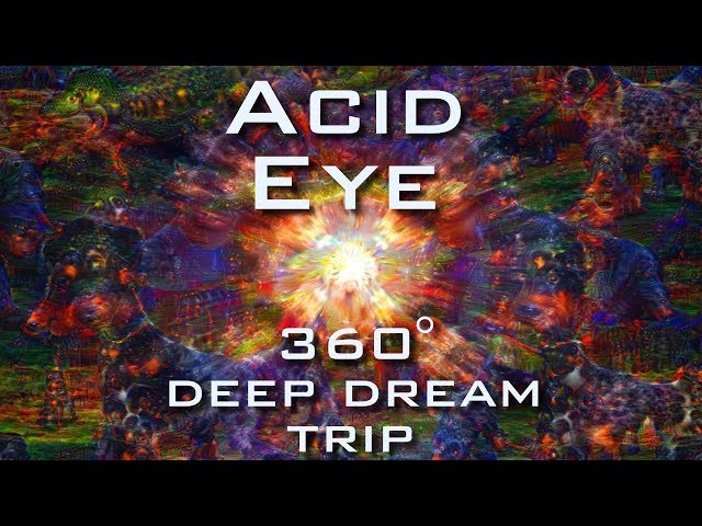 Psychedelic Deep Dream Fractal Trip - ACID EYE 360° VR Slideshow 4K