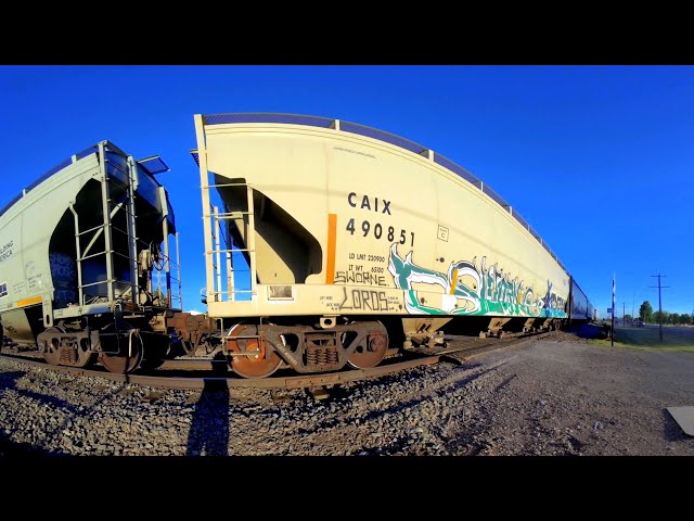 Rail Road Crossing Look Out For Cars in 3D VR