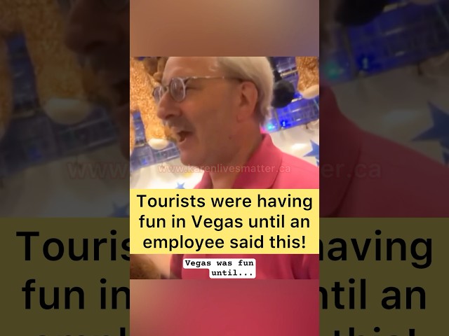 Tourists in Las Vegas, Nevada were having a great trip until an employee said this… 😬 #awareness