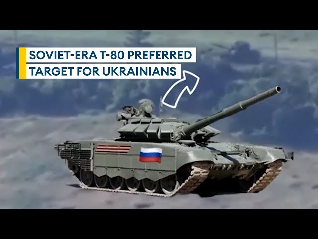 Over 1,000 Russian T-80 battle tanks believed destroyed in Ukraine