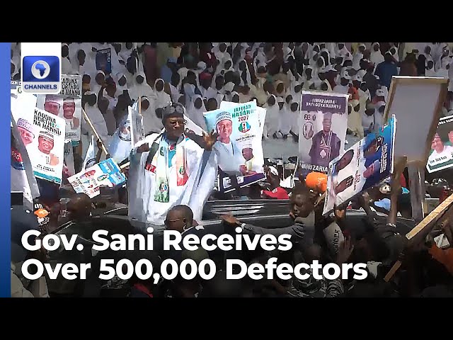 Gov  Sani Receives Over 500,000 Defectors To APC In Kadun