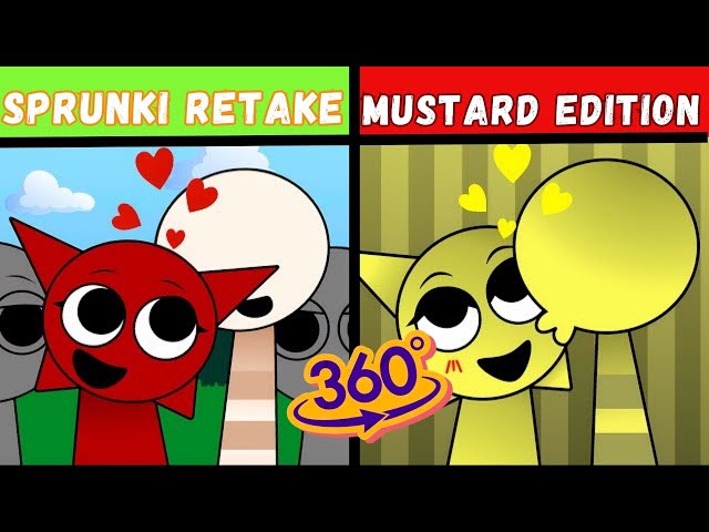 360 VR | NEW SUS VERSION OF INCREDIBOX SPRUNKI RETAKE BUT MUSTARD! From Phase 1 to Phase 2