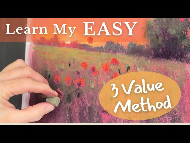 EASY as 1,2,3 - Learn My 3-Value Method for Stunning Soft Pastel Paintings!