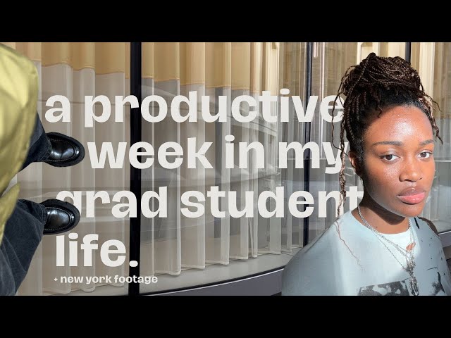 GRADUATE DIARIES | a productive week in the life of a Yale graduate student + New York content 🎧🗽