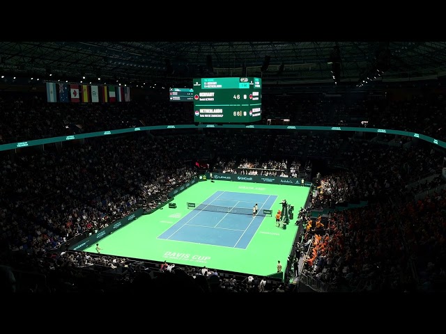 Crazy Atmoshere: Davis Cup Semifinal Germany vs. Netherlands - Tie-Break with 5 Matchpoint Saves