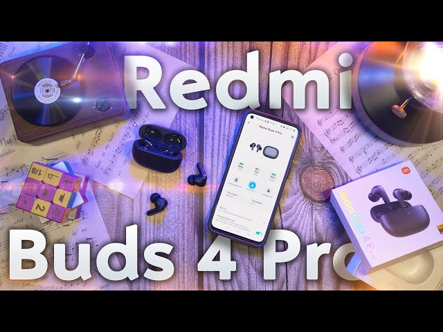 LDAC, Мультипоинт и Активный шумодав за 55$ - Наушники Redmi Buds 4 Pro Глобальная версия