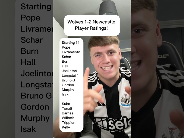 WOLVES 1-2 NEWCASTLE PLAYER RATINGS!! #NUFC #NEWCASTLE #NEWCASTLEUNITED #WOLVES #WOLVERHAMPTON