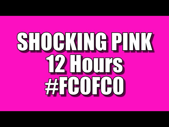 BLANK SCREEN OF PURE SHOCKING PINK COLOR FOR 12 HOURS – FULL HD – 1920x1080 – HEX # FC0FC0