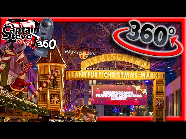 360 Walking Tour Birmingham Xmas German Market Festive Vibes Tour Captain Steve & Manila London VLOG