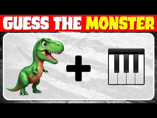 Guess The MONSTER By EMOJI & VOICE | 🎹🦖 Pianosaurus | POPPY PLAYTIME CHAPTER 4