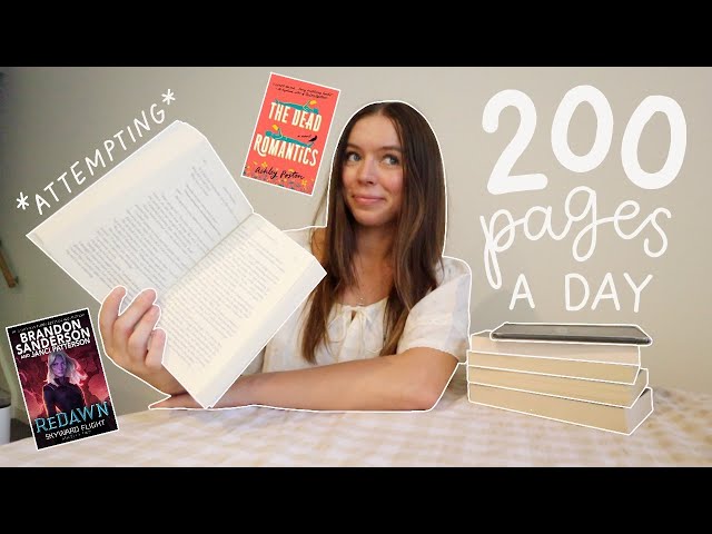 *attempting* to read 200 pages a day for a week! 📖😵‍💫📚 *reading vlog*