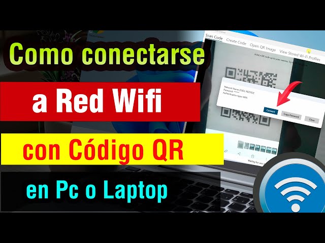 Como Conectarse a Wifi con Codigo QR en Laptop o pc | escanear el codigo qr de wifi en laptop o pc