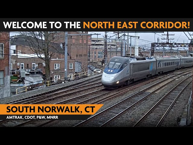 Norwalk (SoNo Tower), Connecticut, USA | Virtual Railfan  LIVE !