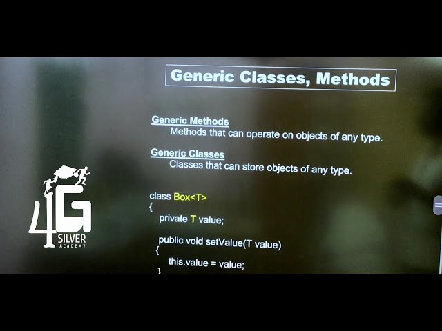 Generic Classes, Methods in Tamil | Object Oriented programming language in Tamil | Unit 4