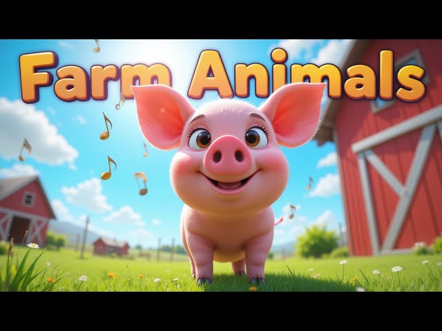 The BEST Nursery Rhyme for Children! Farm Animals Song for Kids 🐄🐷🐑