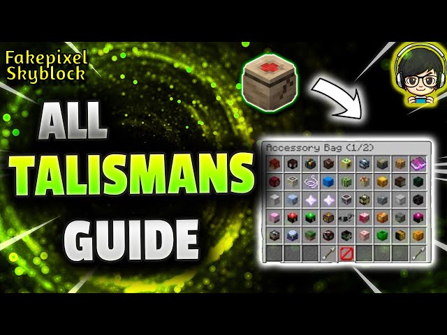 Fakepixel Skyblock - All Talismans guide